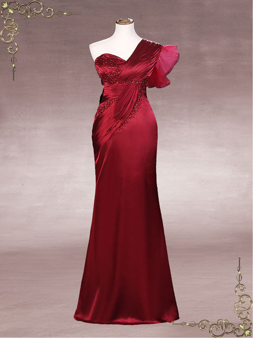 elegant red evening dresses