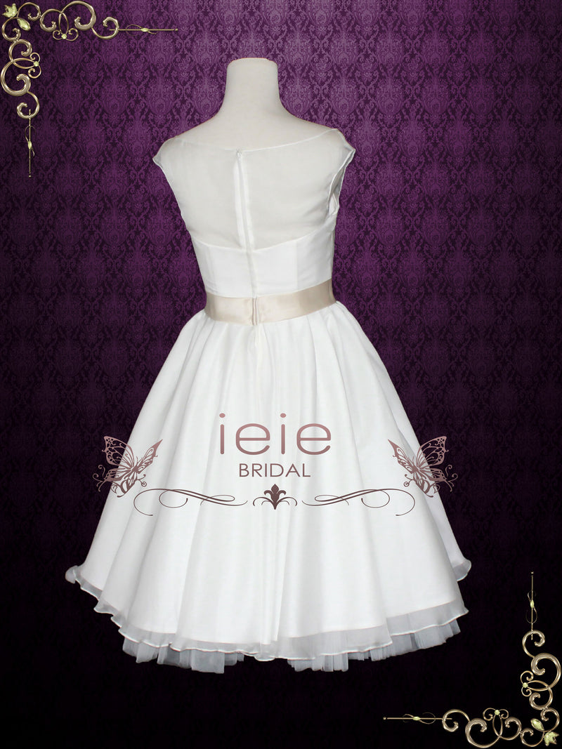 Retro Short Tea Length Wedding Gowns – Page 4 – ieie Bridal