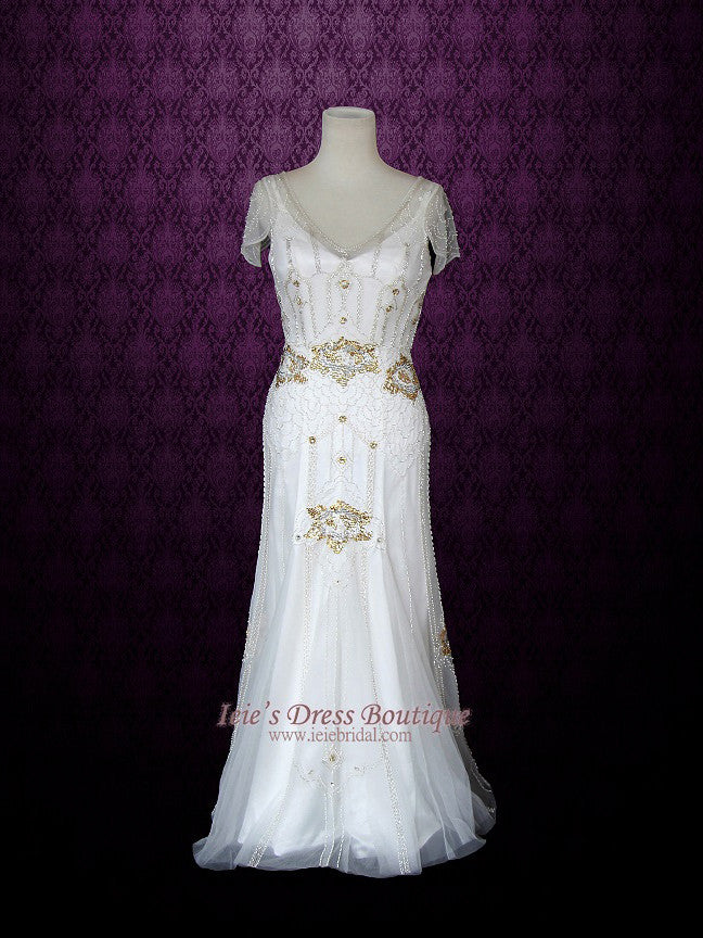1920s vintage style wedding dresses