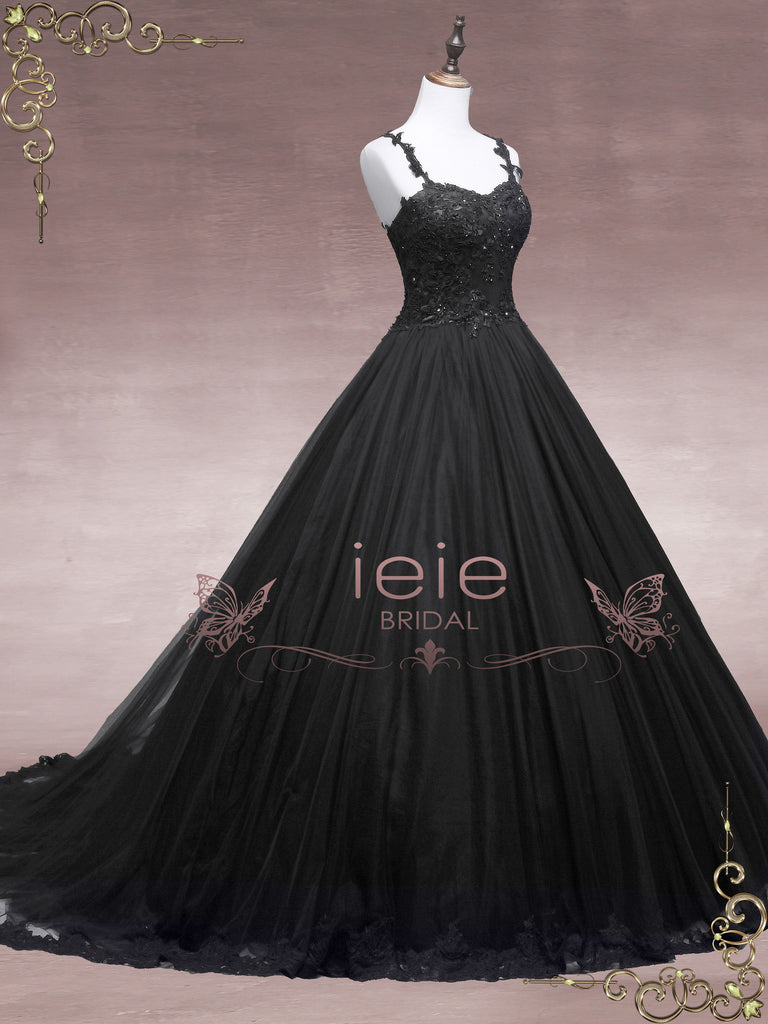 Black Lace Ball Gown Wedding Dress Faith 7977