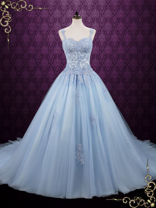  Blue  Cinderella  Style Ball Gown  Wedding  Dress  Seattle ieie