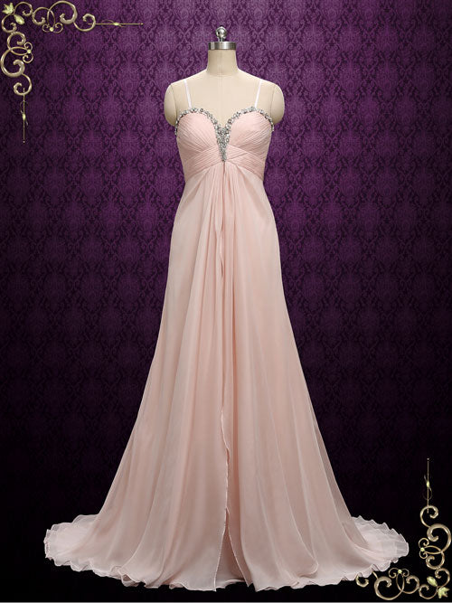 pink matron of honor dress