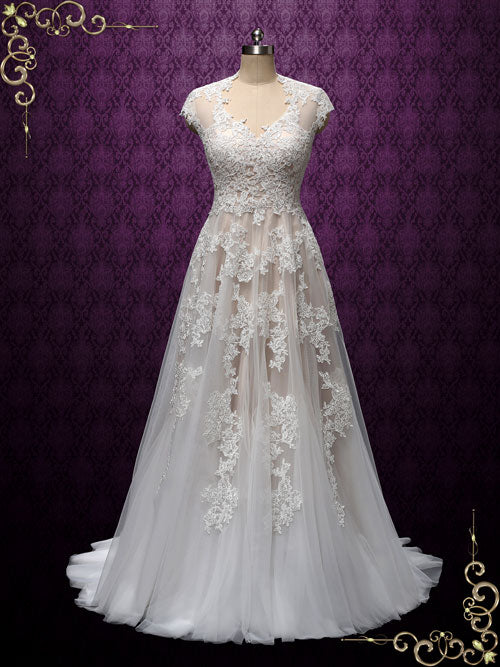 light purple wedding dress