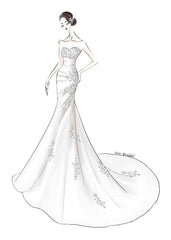 wedding dress drawings and designs