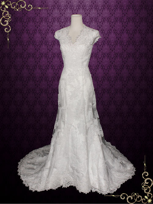 Ready to Wear Modest Lace Wedding Dresss MICHELLE – ieie Bridal