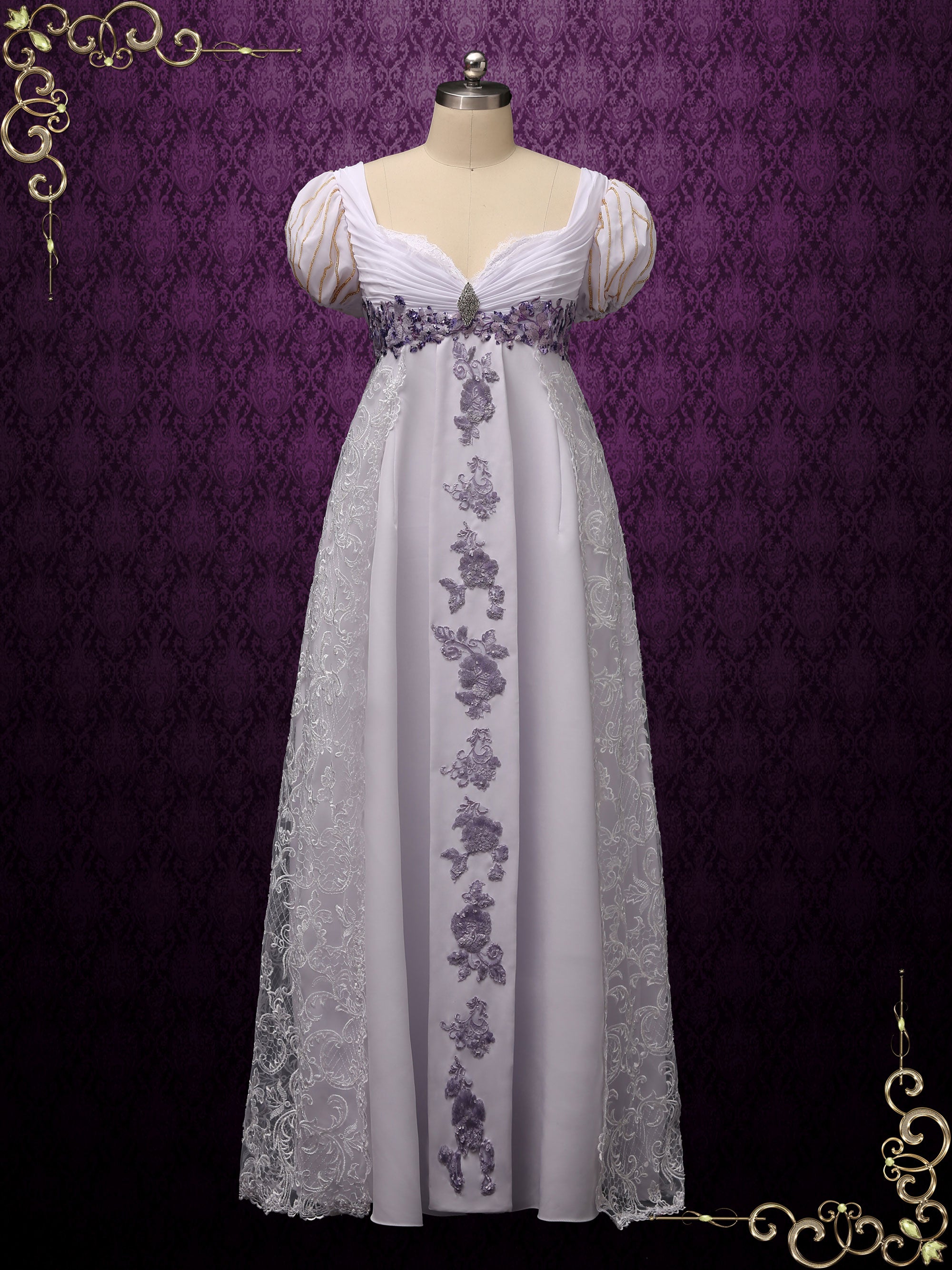 regency style wedding dress