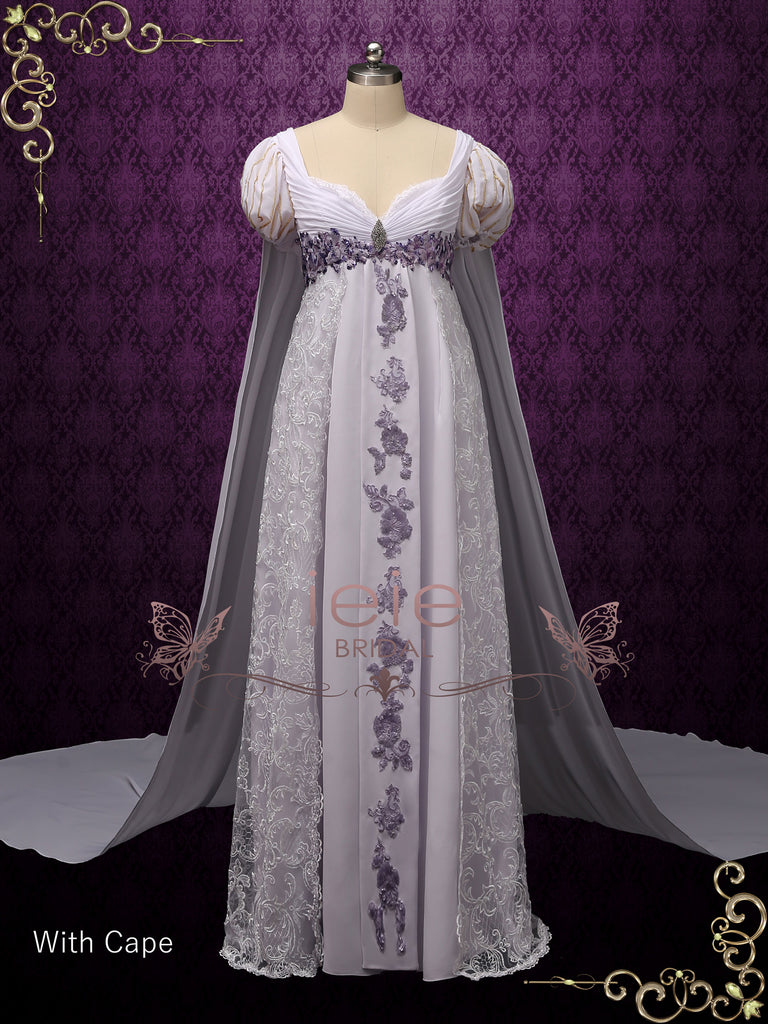 regency style wedding dress