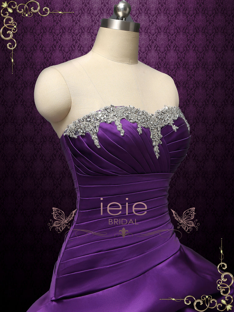 gothic-purple-and-black-strapless-wedding-dress-constance