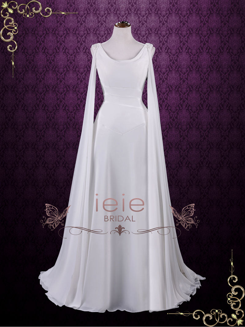  Medieval  Style  Chiffon Wedding  Dress  Atheena ieie Bridal 