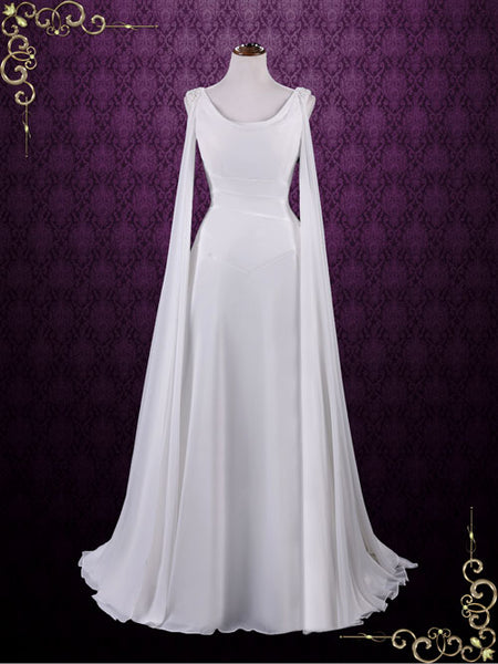 Medieval Style Chiffon Wedding Dress  Atheena