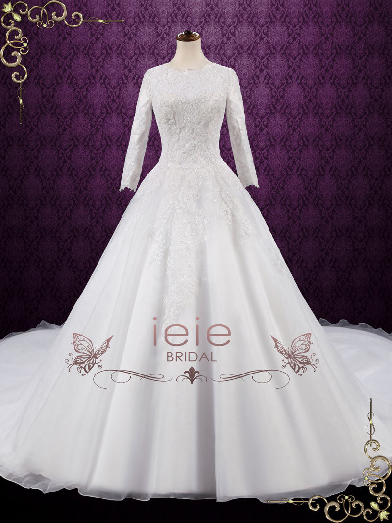  Modest  Lace Ball  Gown  Wedding Dress  Destiny ieie