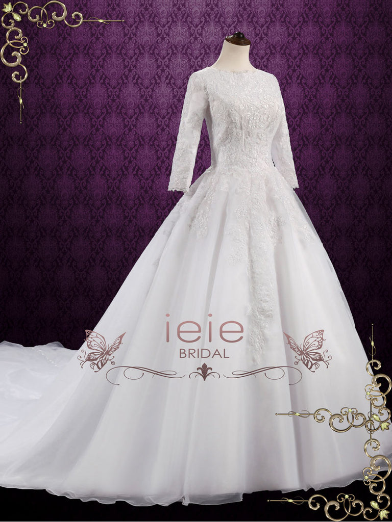 lace ballroom wedding dresses