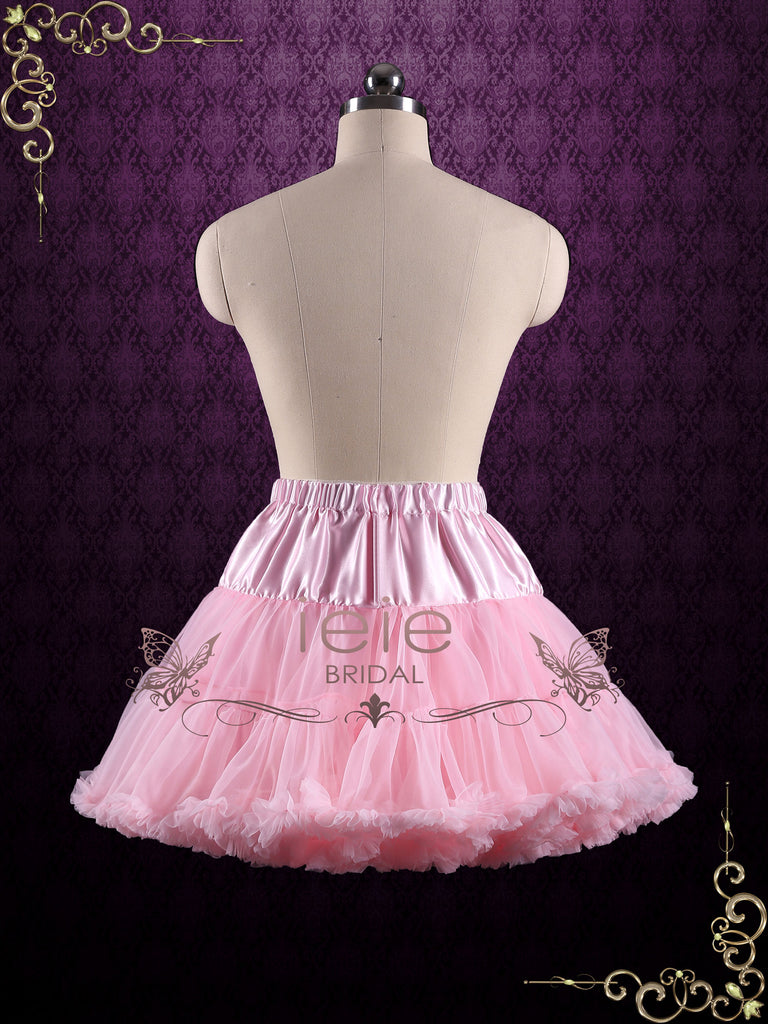Pink Ruffle Soft Tulle Skirt 1206