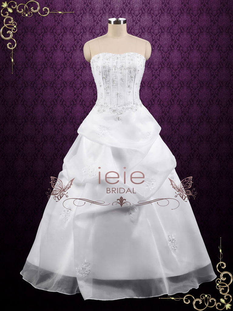 corset a line wedding dress