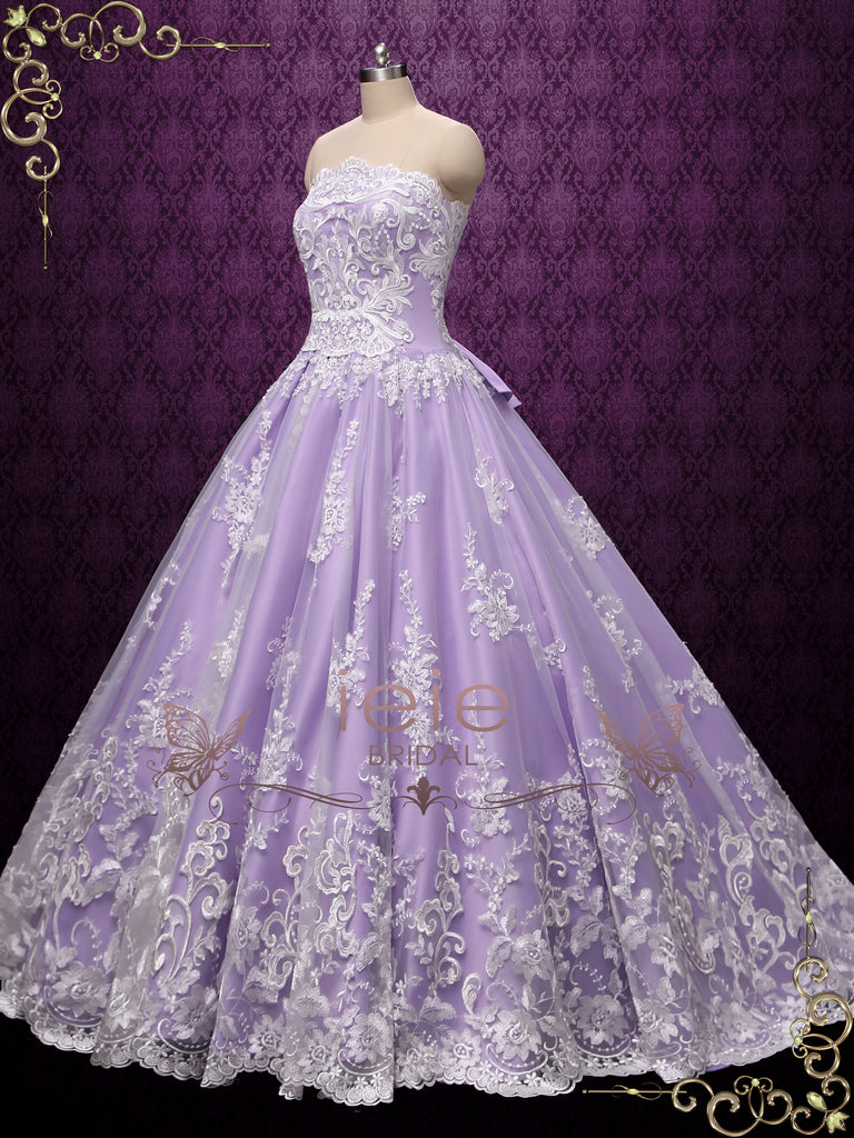 lavender ball dress