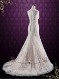 Vintage Champagne Lace Wedding Dress | London