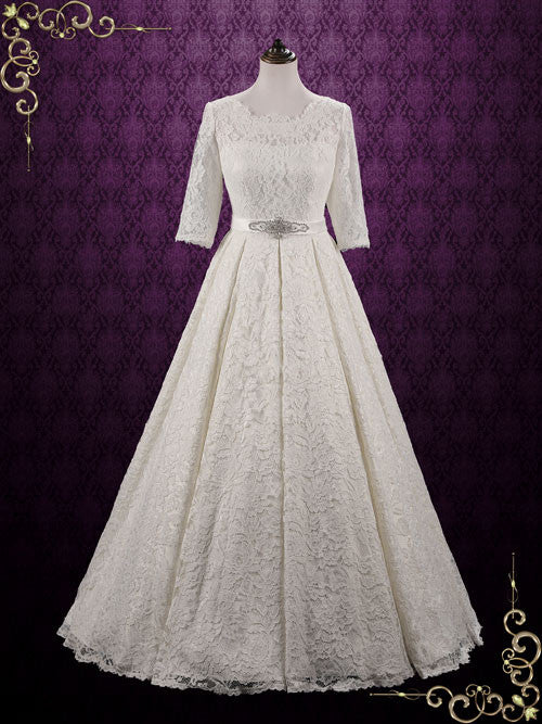 modest vintage wedding dresses