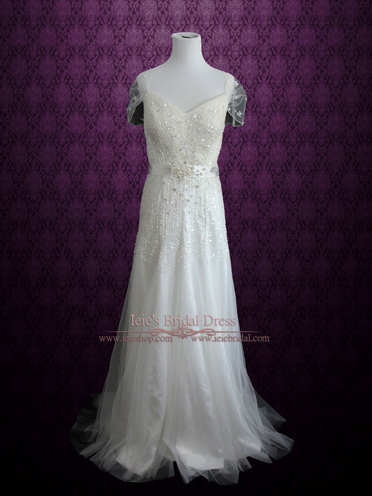 Vintage Ethreal Willow Style Wedding Dress | Chrissy – ieie Bridal