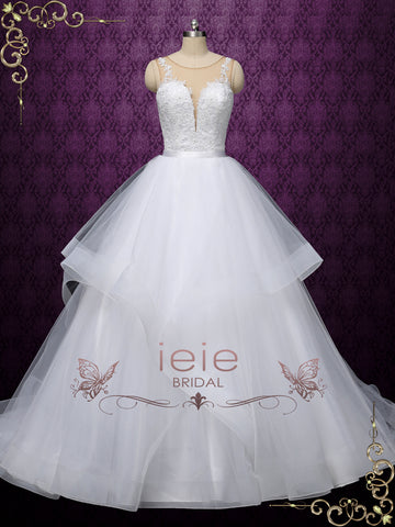 Wedding Dress Skirt with Ruffle Edge HAYES