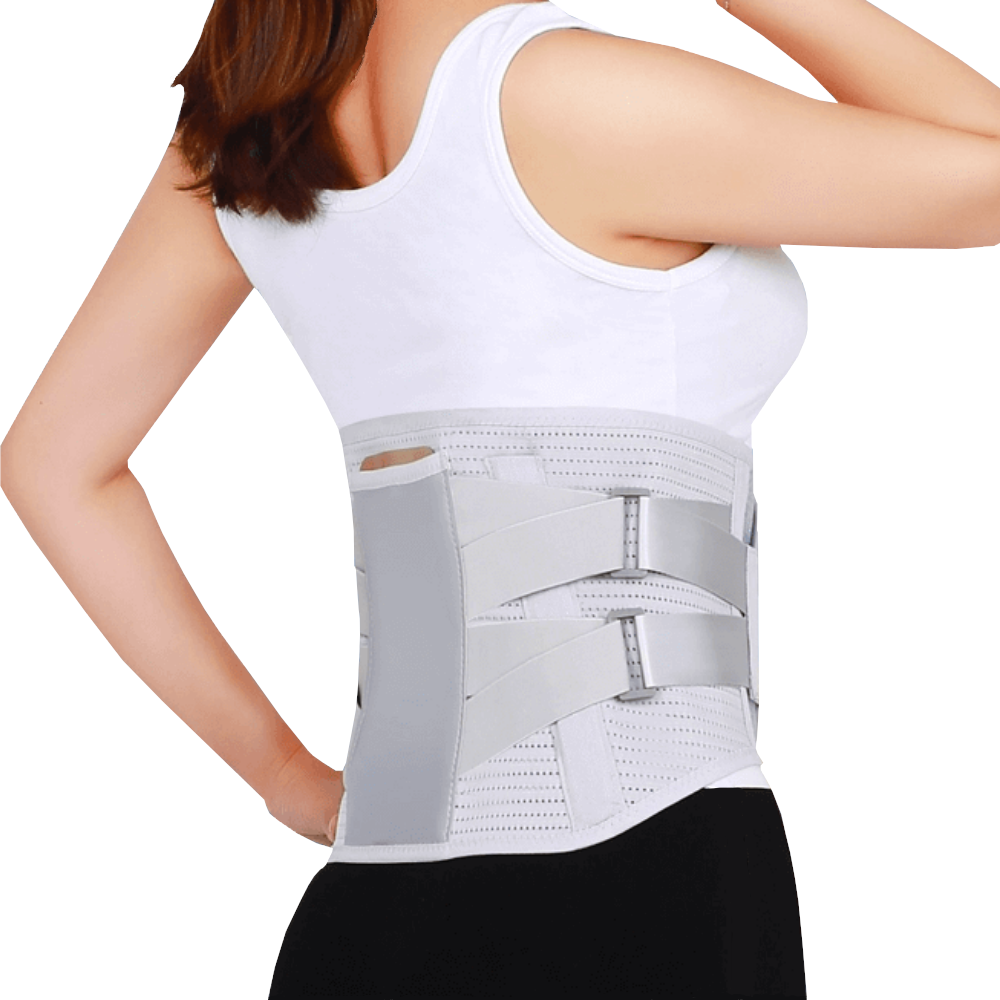 Straight Back Posture Corrector Shoulder Lumbar Brace Spine Support Belt  Adjustable Corset Correction Body Improve With Plate-blue-short