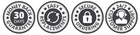 We offer a 30 day money back guarantee, secure ordering and 24/7 customer support.