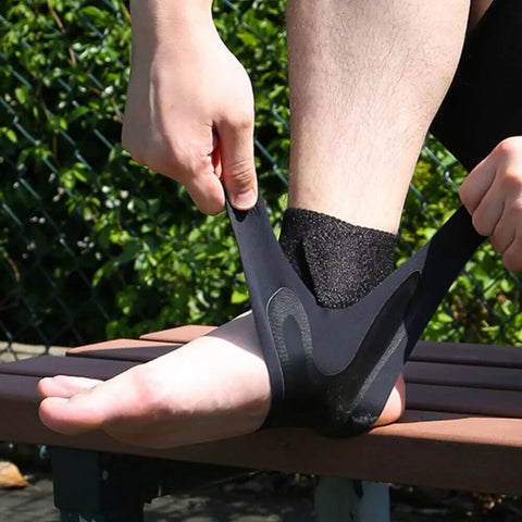 Ultra Thin Ankle Compression Sleeve is made from stretchy elastic material and very comfortable to wear.