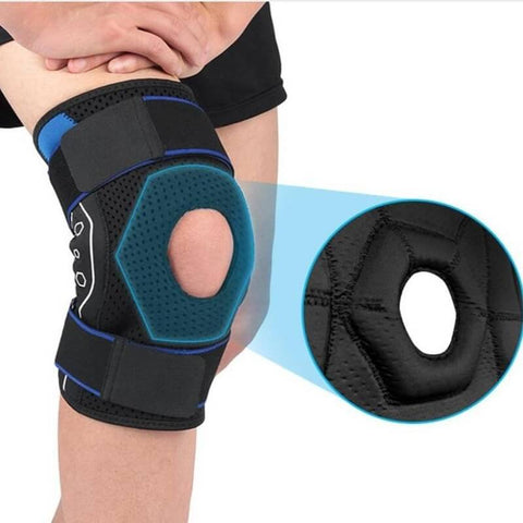KneeMate has a special 'O' ring patella pad that is made from soft cushion to add comfort and support to the knee caps.