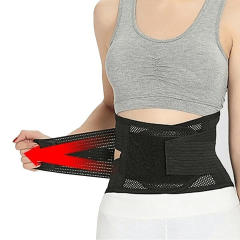 LumbarLite uses double pull straps that help add compression and stability to the mid section.