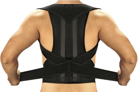 Image of a man wearing the Posture Corrector with Lumbar Support.