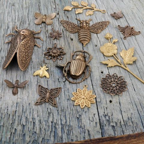 Brass Butterfly Beads  Craft Supplies For Handmade Jewelry