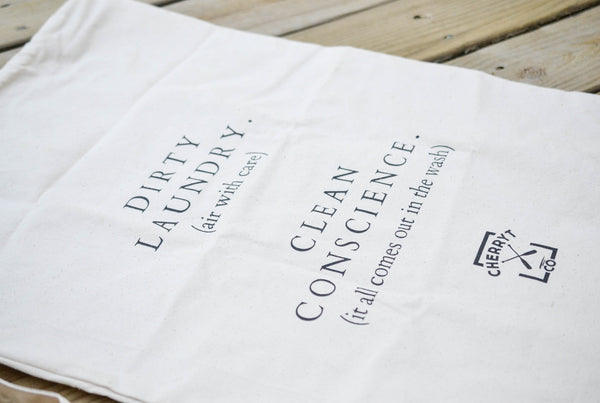 Made in Canada Natural Cotton Canvas Laundry Bag. – CherryT Knit & Co.
