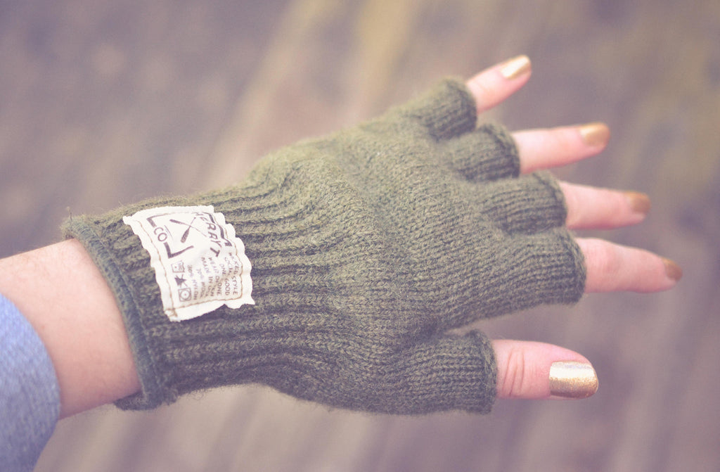 best wool fingerless gloves