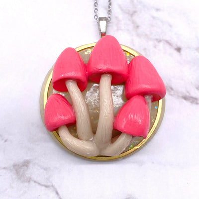 Amanita Muscaria Mushroom Necklace - Magnolia Mountain Jewelry