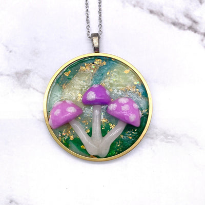 Pink Mushroom Necklace – Shop Sweet Lulu
