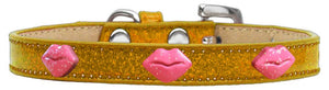 Pink Glitter Lips Widget Dog Collar Ice Cream Size-New!-Bella's PetStor