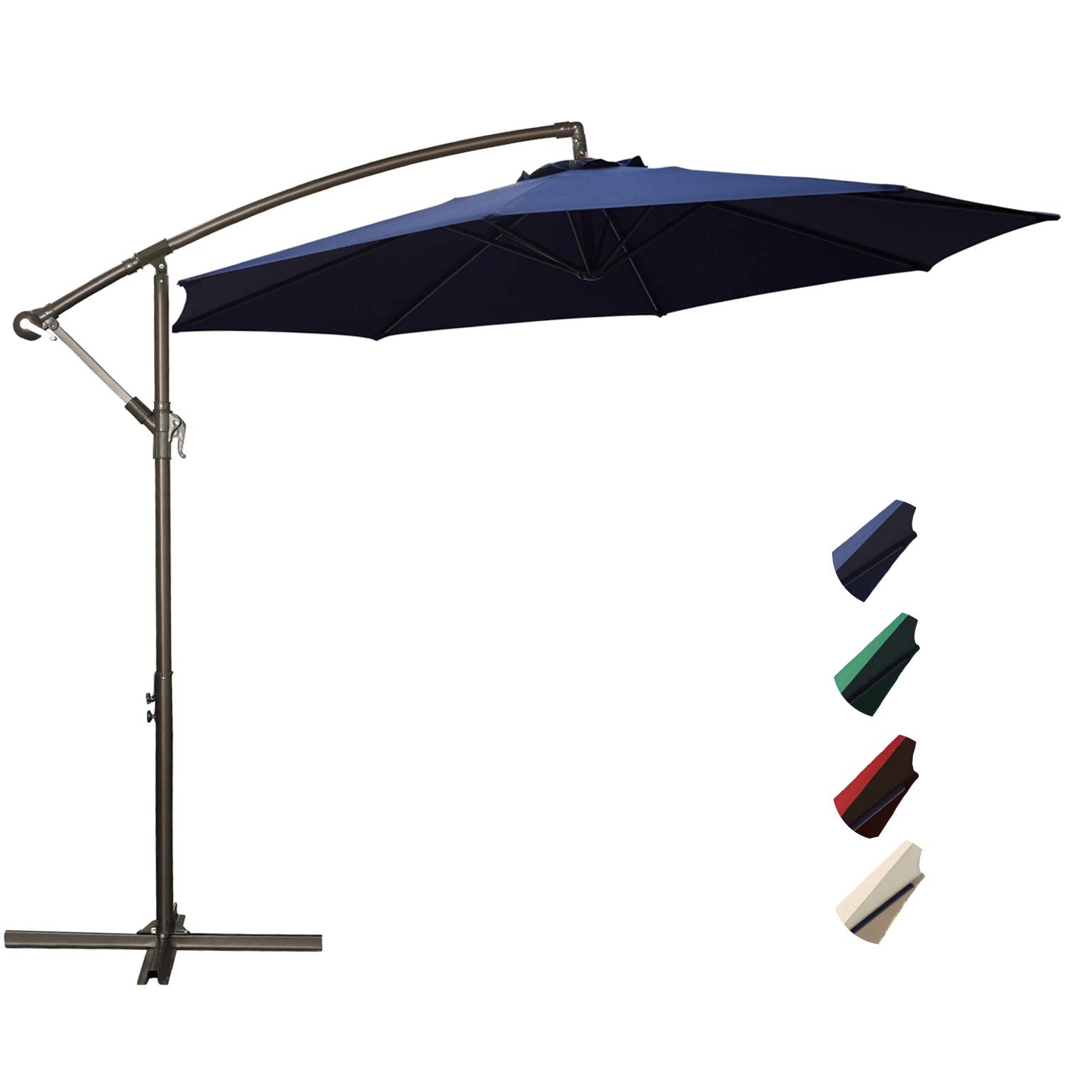 Rubeder Offset Umbrella 10ft Cantilever Patio Hanging Umbrella Outdo A C Custom Furniture