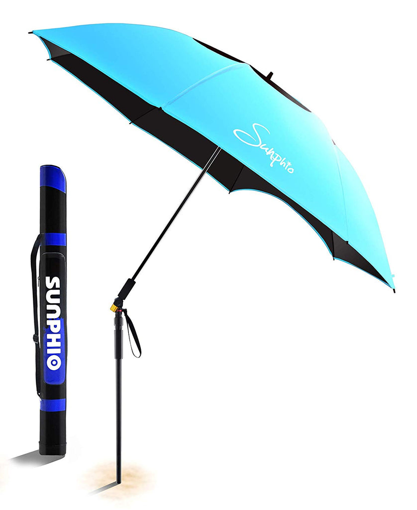 sunphio large windproof beach umbrella