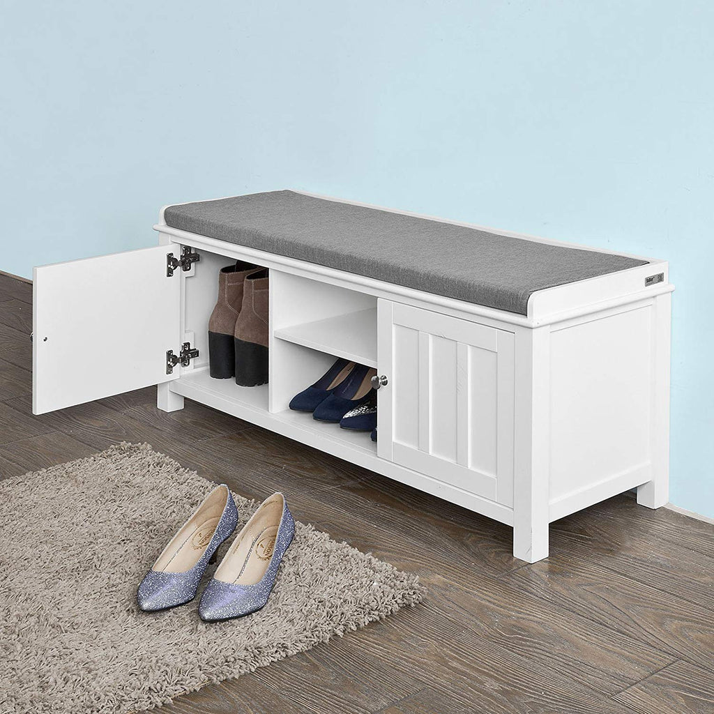 shoe bench with doors