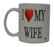 Best Funny Coffee Mug I Love My Wife Heart Novelty Cup Wives Great Gift Idea For Mom Mothers Day Mom Grandma Spouse Bride Lover Or Parent - Coffee Mugs - Rogue River Tactical  - Rogue River Tactical 