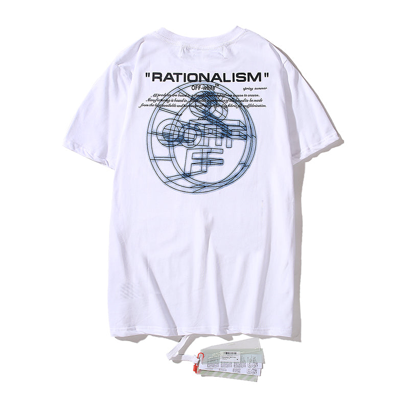 rationalism off white tee