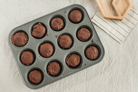 Nutritious brownie-style muffins