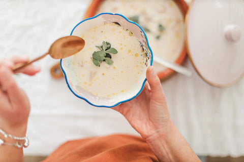 Crème de chou-fleur et poulet