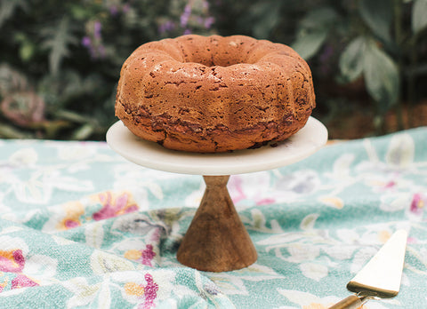 Image of the sweet potato cake recipe by Les Belles Combines