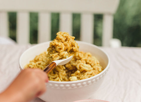 Image of the lentil macaroni recipe by Les Belles Combines