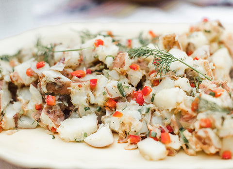 Image of the potato salad with dill recipe by Les Belles Combines