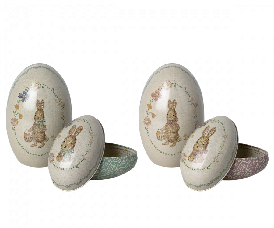 Uitdaging Mos transmissie Maileg Easter Egg Metalen Set 2ST | Paaseieren – De Gele Flamingo