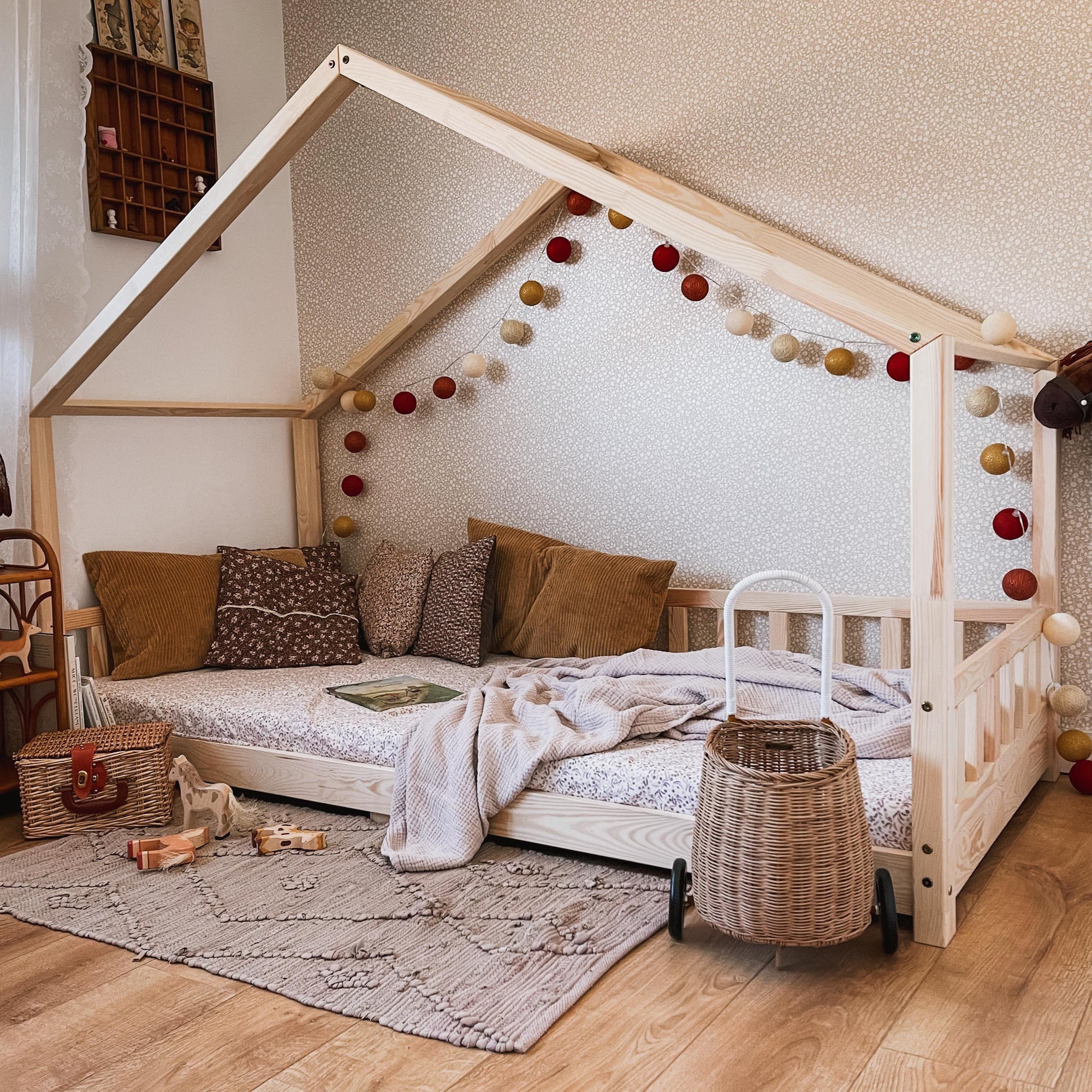 familie Vervelen Voorafgaan Bedhuisje De Gele Flamingo I Kinderbed Eénpersoons I 90x200cm