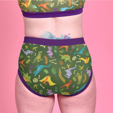 linqin Cute Cartoon Dinosaurs Cool Boxer Brief Stretch Bamboo