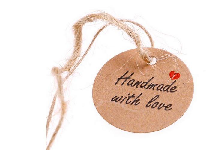 handmade with love tags