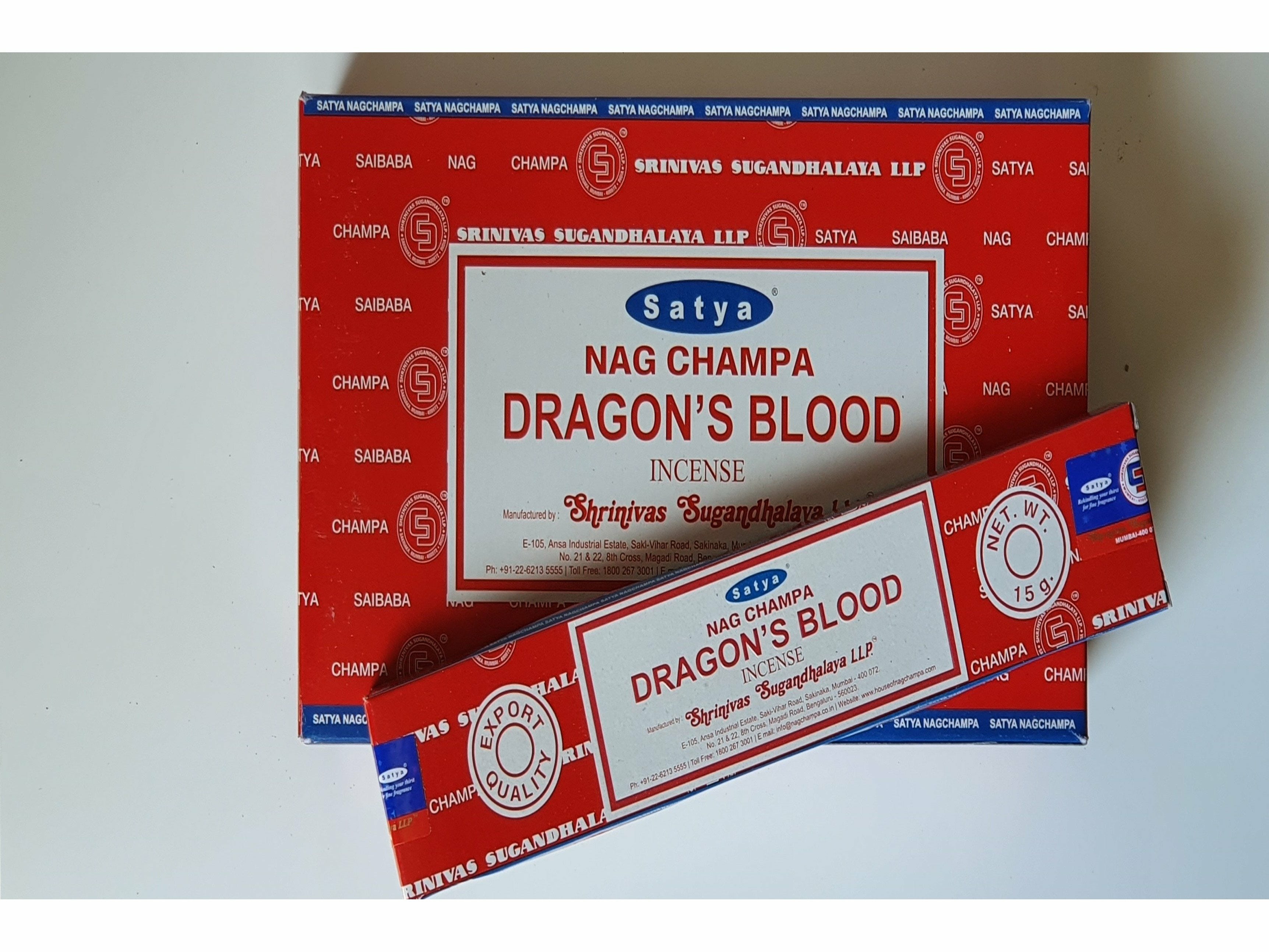 Satya Nag Champa Dragon S Blood Sticks Incense Man